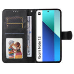 For Xiaomi Redmi Note 13 4G Case PU Leather Cover with Wallet Card Slots