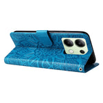 For Xiaomi Redmi Note 13 4G Case Wallet Imprinted Phone Cover with Hand Strap