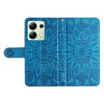 For Xiaomi Redmi Note 13 4G Case Wallet Imprinted Phone Cover with Hand Strap