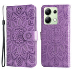 For Xiaomi Redmi Note 13 4G Case Wallet Imprinted Phone Cover with Hand Strap