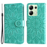 For Xiaomi Redmi Note 13 4G Case Wallet Imprinted Phone Cover with Hand Strap