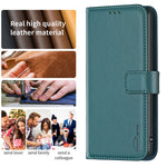 BINFEN COLOR BF17 For Oppo Find X7 5G Leather Case Stand Wallet Phone Cover
