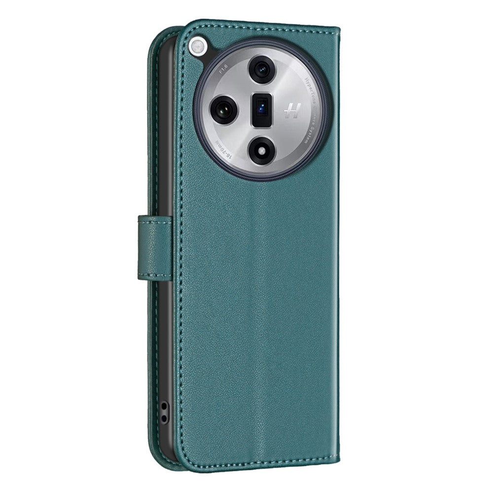 BINFEN COLOR BF17 For Oppo Find X7 5G Leather Case Stand Wallet Phone Cover