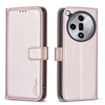 BINFEN COLOR BF17 For Oppo Find X7 5G Leather Case Stand Wallet Phone Cover