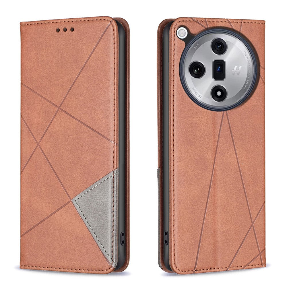 For Oppo Find X7 5G Case Card Holder PU Leather Stand Phone Cover