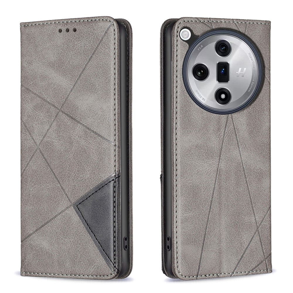 For Oppo Find X7 5G Case Card Holder PU Leather Stand Phone Cover