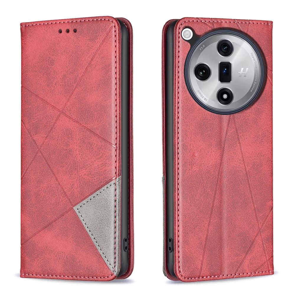 For Oppo Find X7 5G Case Card Holder PU Leather Stand Phone Cover