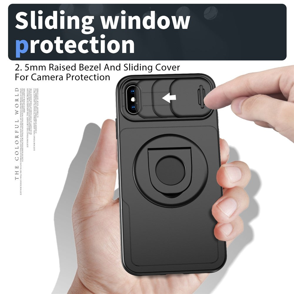 Til iPhone XS Max Cover TPU+PC Magnetisk Cover Kamerabeskyttelse