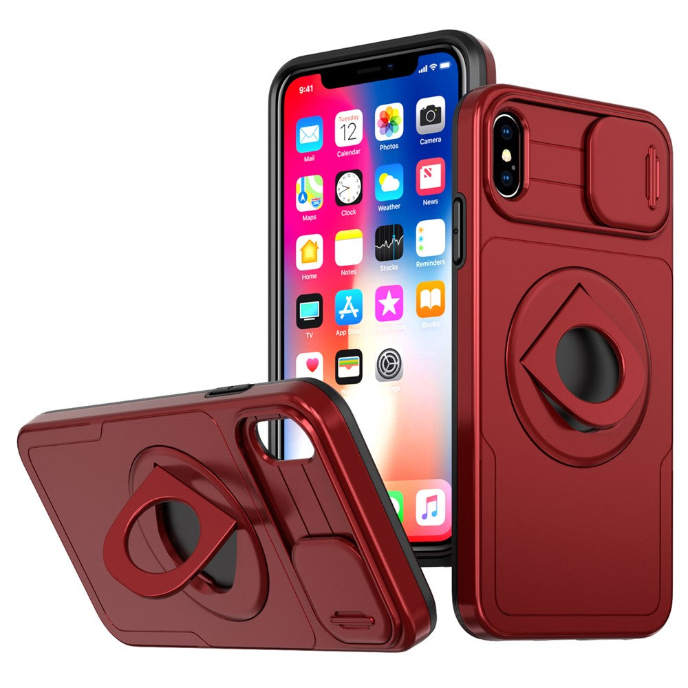 Til iPhone XS Max Cover TPU+PC Magnetisk Cover Kamerabeskyttelse