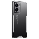 For Oppo A57 (2022) 5G /  A77 5G Cell Phone Case Frosted PC+TPU+Aluminum Alloy Cover