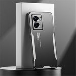 For Oppo A57 (2022) 5G /  A77 5G Cell Phone Case Frosted PC+TPU+Aluminum Alloy Cover
