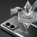 For Oppo A57 (2022) 5G /  A77 5G Cell Phone Case Frosted PC+TPU+Aluminum Alloy Cover