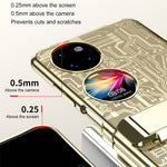 Mechanical Legend Series för Huawei P50 Pocket Galvaniserat Skal Hängslet Stöd PC Skal