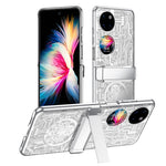 Mechanical Legend Series för Huawei P50 Pocket Galvaniserat Skal Hängslet Stöd PC Skal