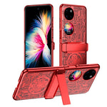 Mechanical Legend Series för Huawei P50 Pocket Galvaniserat Skal Hängslet Stöd PC Skal
