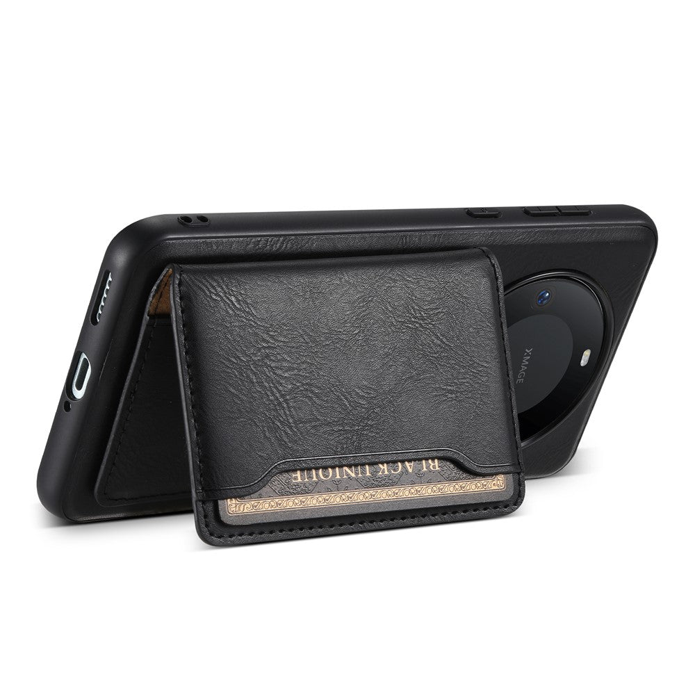 DENIOR For Huawei Mate 60 Pro / Mate 60 Pro+ Magnetic Case Detachable Card Bag Phone Cover