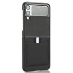 Til Samsung Galaxy Z Flip3 5G Etui PU Læder Kort holder Telefon Bagcover