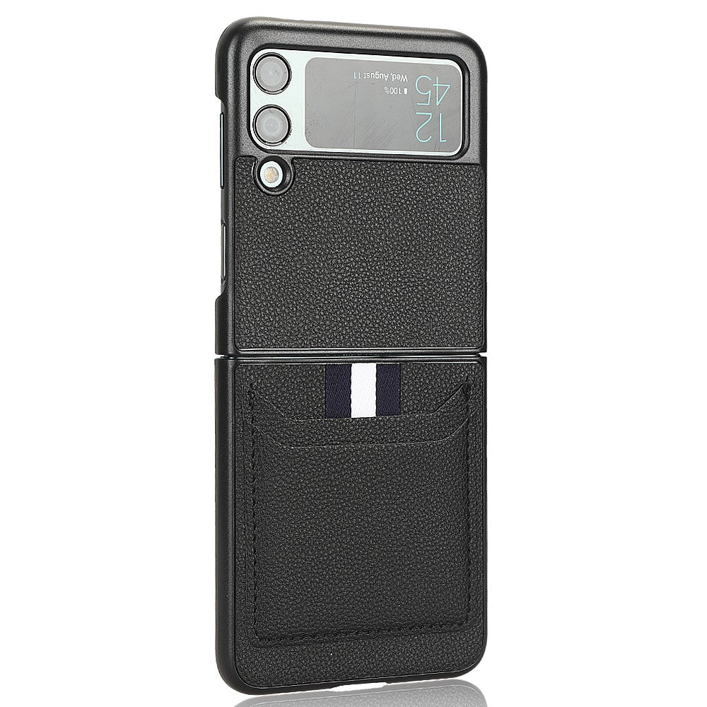 Til Samsung Galaxy Z Flip3 5G Etui PU Læder Kort holder Telefon Bagcover