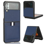 Til Samsung Galaxy Z Flip3 5G Etui PU Læder Kort holder Telefon Bagcover