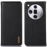 KHAZNEH For Oppo Find X7 5G Case Genuine Cow Leather+TPU Phone Wallet Cover