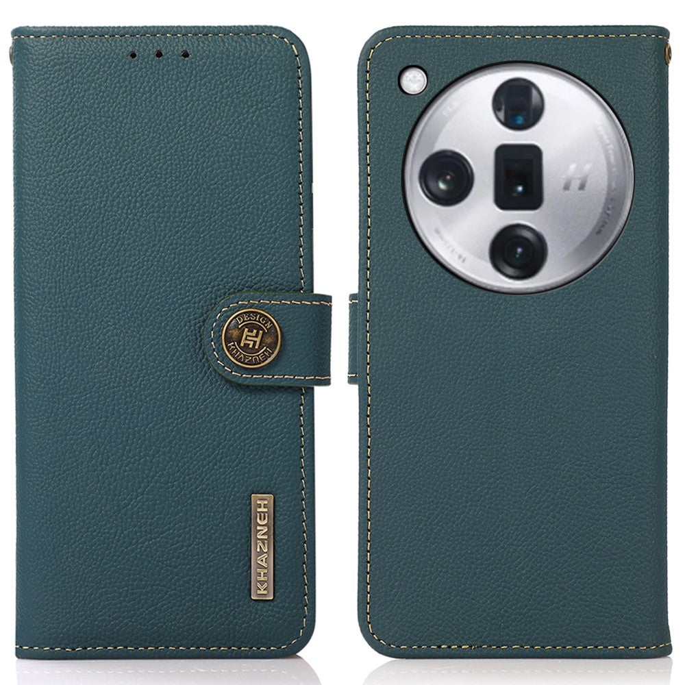 KHAZNEH For Oppo Find X7 5G Phone Case Stand Cover RFID Blocking Wallet