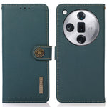 KHAZNEH For Oppo Find X7 Pro / Find X7 Ultra Genuine Cow Leather Phone Case RFID Blocking