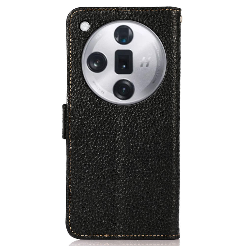 KHAZNEH For Oppo Find X7 Ultra / Find X7 Pro Case Genuine Cow Leather Scratch-proof Phone Cover