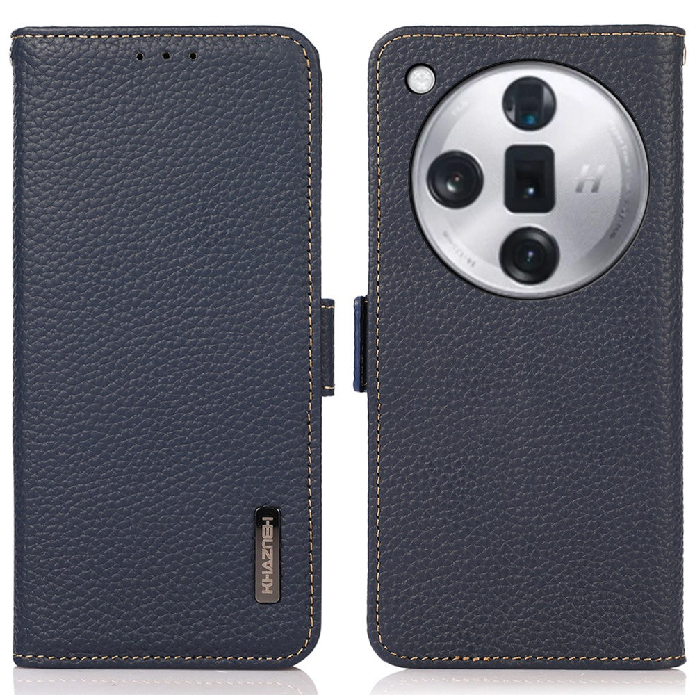 KHAZNEH For Oppo Find X7 Ultra / Find X7 Pro Case Genuine Cow Leather Scratch-proof Phone Cover