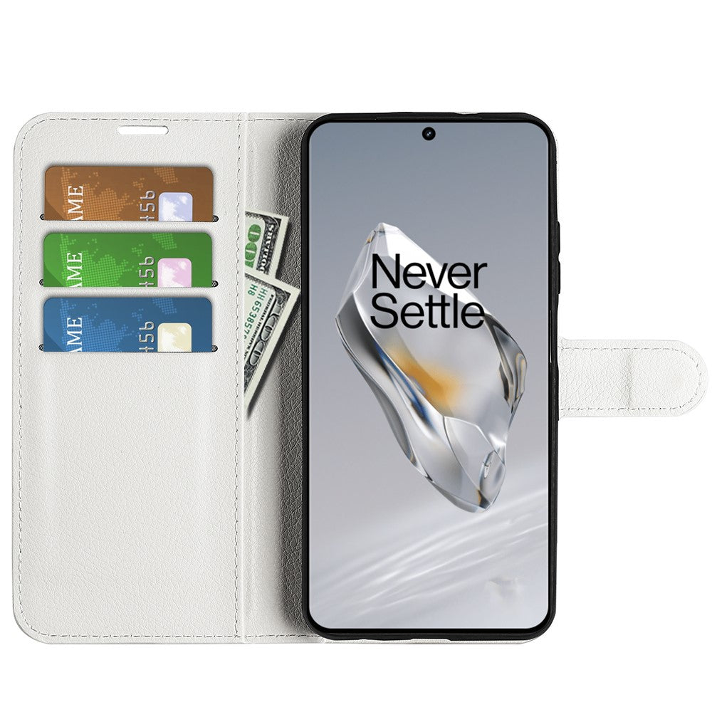 OnePlus 12 5G mobilskal Flip Plånbok Stötsäkert PU Läder Stativfodral