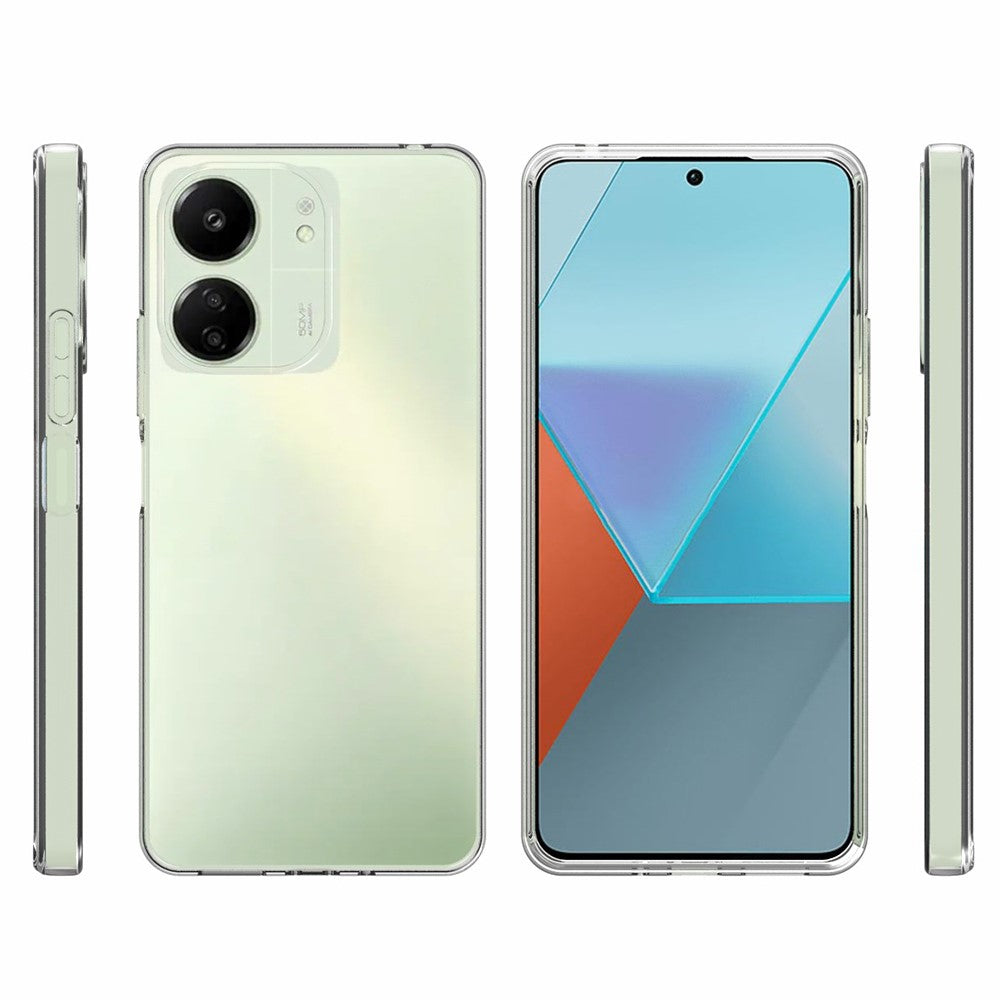 10 st/förpackning för Xiaomi Redmi 13C 4G / 13C 5G / 13R 5G / Poco C65 4G / Poco M6 5G TPU-skal vattenstämpelfritt mobilfodral