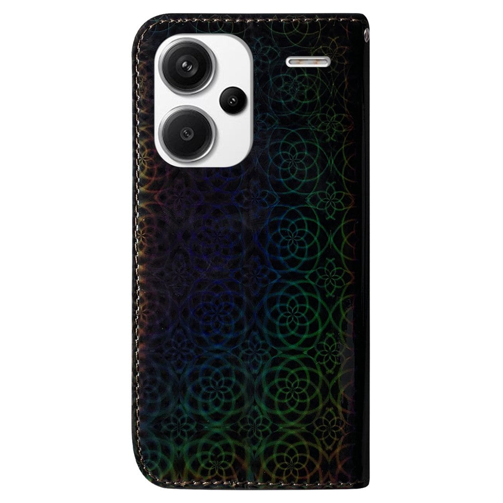 Läderfodral för Xiaomi Redmi Note 13 Pro+ 5G, bländande blommigt mobilfodral
