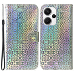 Läderfodral för Xiaomi Redmi Note 13 Pro+ 5G, bländande blommigt mobilfodral