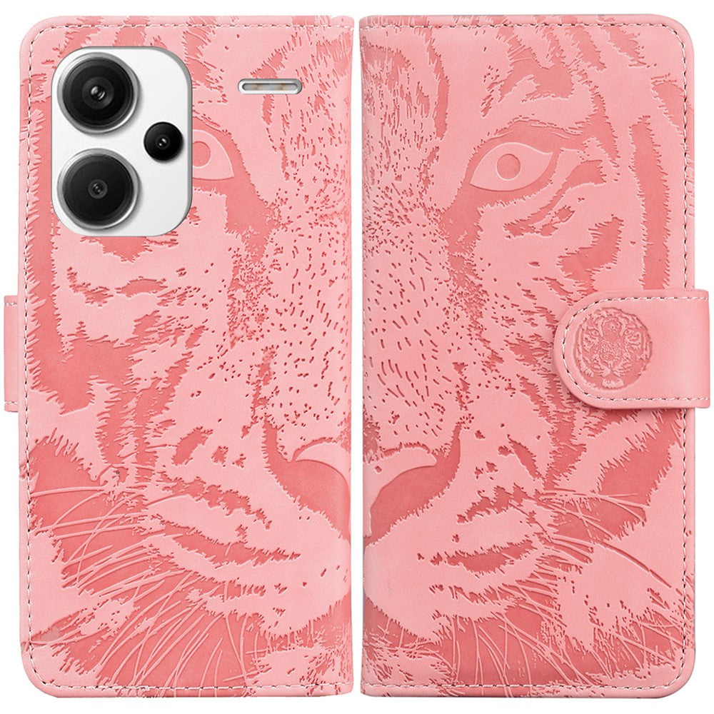 For Xiaomi Redmi Note 13 Pro+ 5G Wallet Case Tiger Pattern Leather Stand Feature Flip Phone Cover