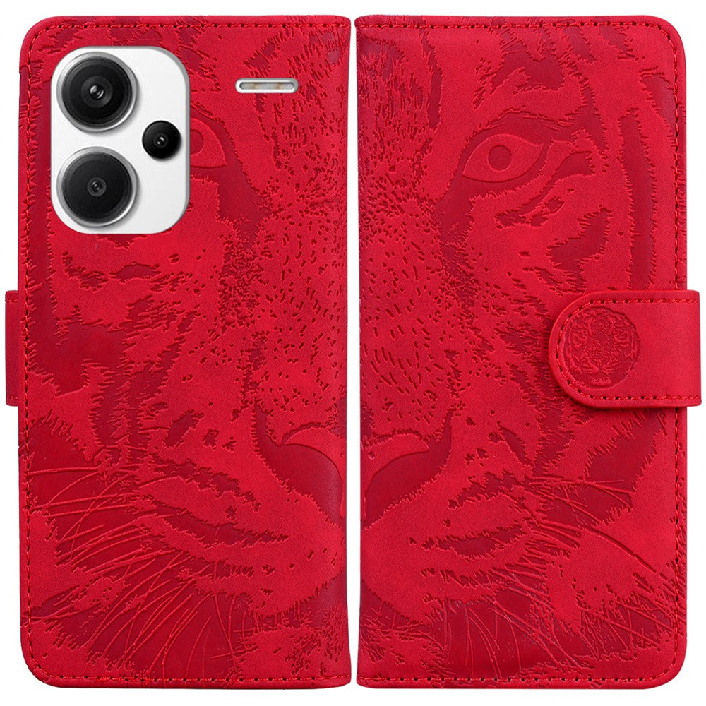 For Xiaomi Redmi Note 13 Pro+ 5G Wallet Case Tiger Pattern Leather Stand Feature Flip Phone Cover