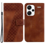 For Xiaomi Redmi Note 13 Pro+ 5G Flip Phone Case Leather Wallet Cover 7-Shape Pattern