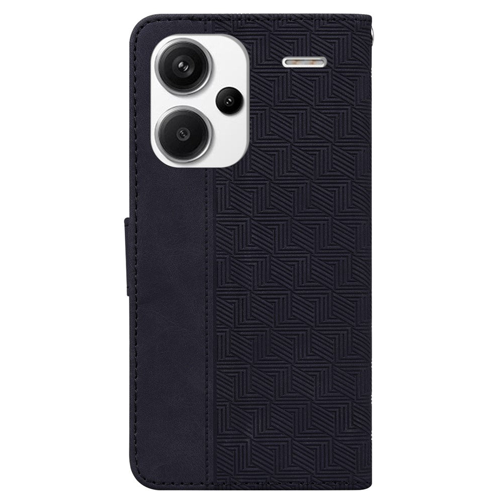 For Xiaomi Redmi Note 13 Pro+ 5G Wallet Case Geometry Pattern PU Leather Phone Cover
