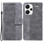 For Xiaomi Redmi Note 13 Pro+ 5G Wallet Case Geometry Pattern PU Leather Phone Cover