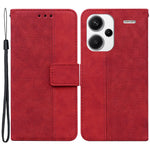 For Xiaomi Redmi Note 13 Pro+ 5G Wallet Case Geometry Pattern PU Leather Phone Cover