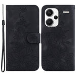 For Xiaomi Redmi Note 13 Pro+ 5G Wallet Case Flower Magnetic Leather Folio Phone Cover