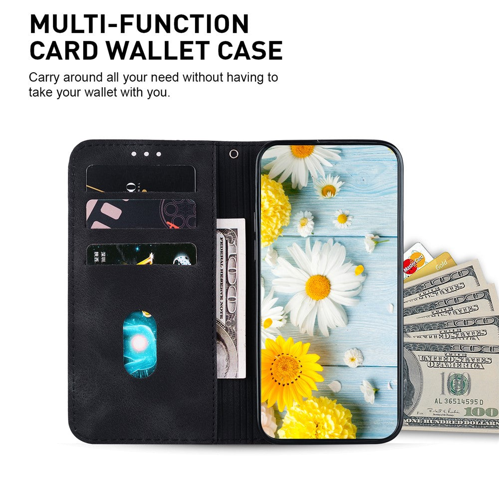 For Xiaomi Redmi Note 13 Pro+ 5G Wallet Case Flower Magnetic Leather Folio Phone Cover