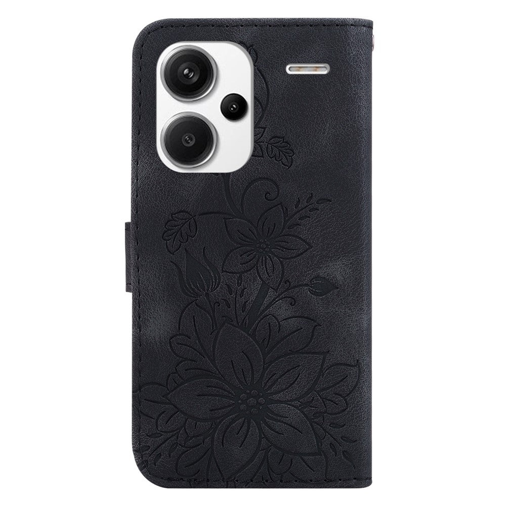 For Xiaomi Redmi Note 13 Pro+ 5G Wallet Case Flower Magnetic Leather Folio Phone Cover
