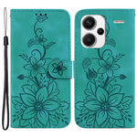 For Xiaomi Redmi Note 13 Pro+ 5G Wallet Case Flower Magnetic Leather Folio Phone Cover