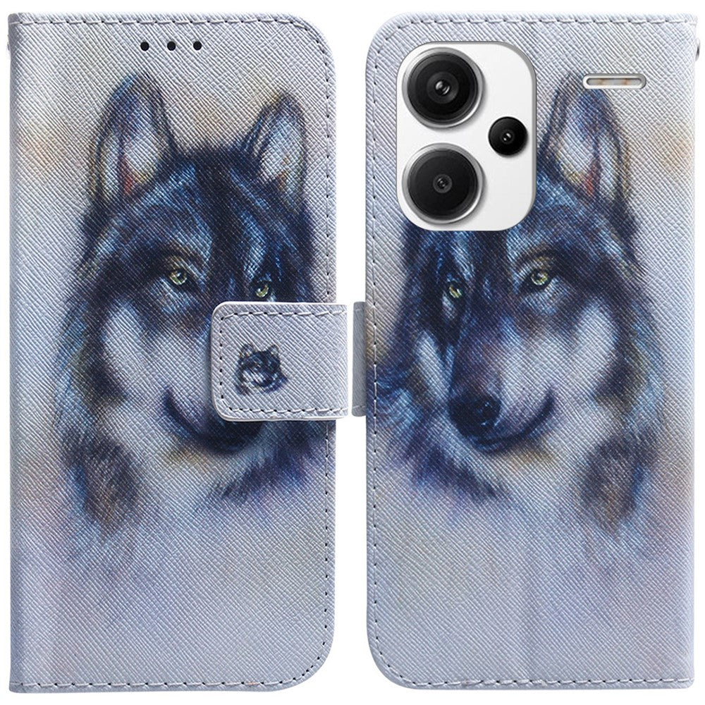 For Xiaomi Redmi Note 13 Pro+ 5G Flip Phone Cover Pattern Print Wallet Case