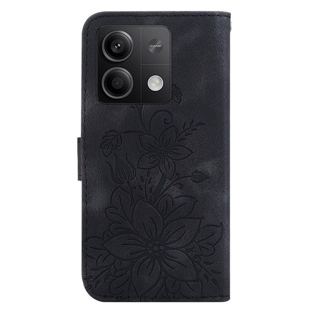 For Xiaomi Redmi Note 13 5G / Note 13 5G (China) Flower Leather Case Wallet Cover