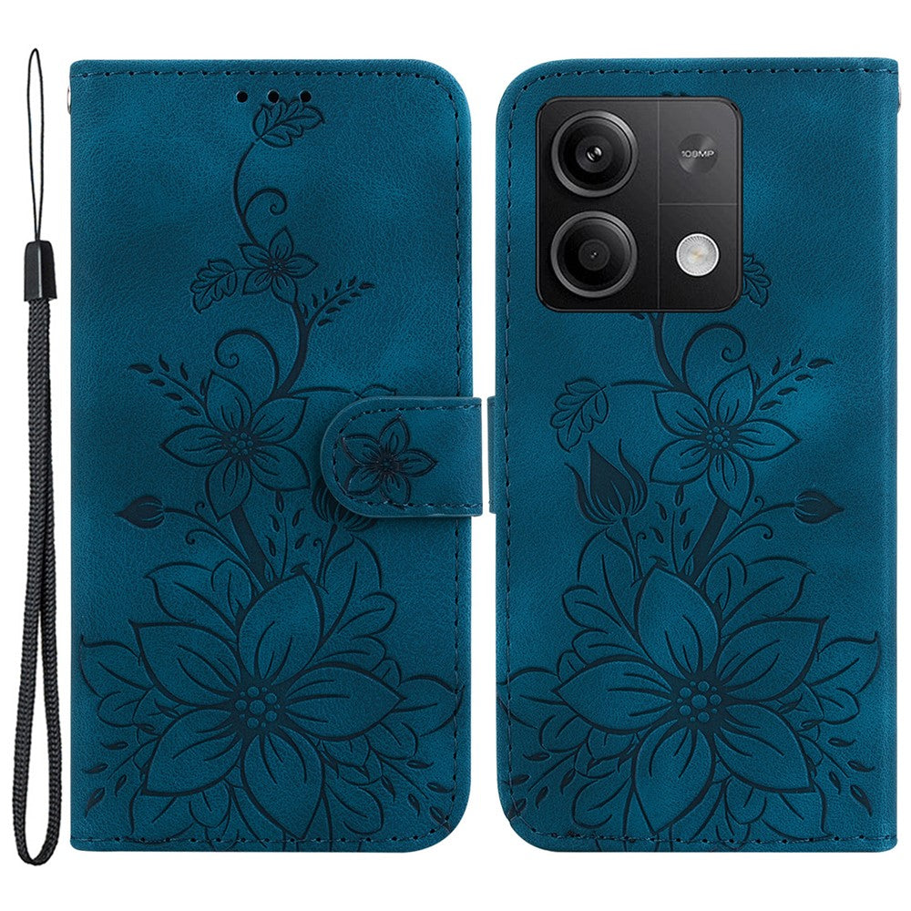 For Xiaomi Redmi Note 13 5G / Note 13 5G (China) Flower Leather Case Wallet Cover