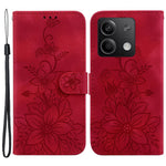 For Xiaomi Redmi Note 13 5G / Note 13 5G (China) Flower Leather Case Wallet Cover