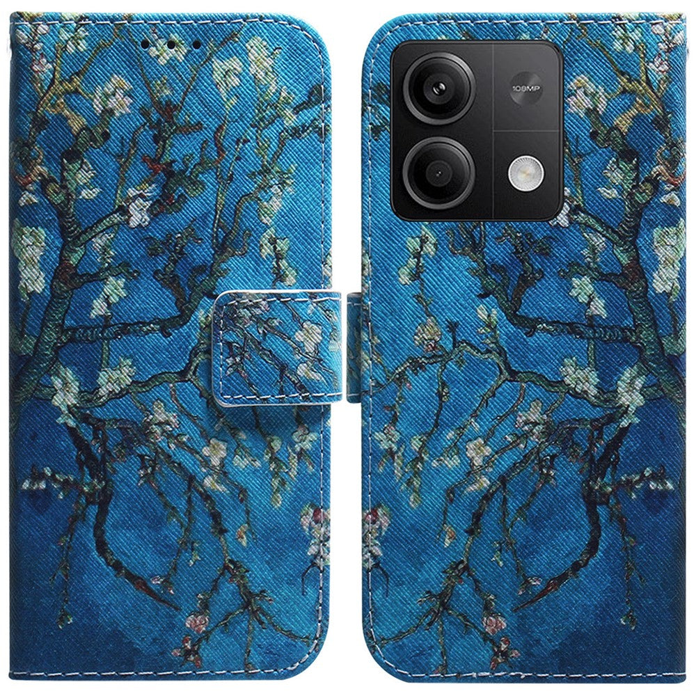 Xiaomi Redmi Note 13 5G / Note 13 5G (Kina) mobilskal Plånboksfodral med Mönstertryck