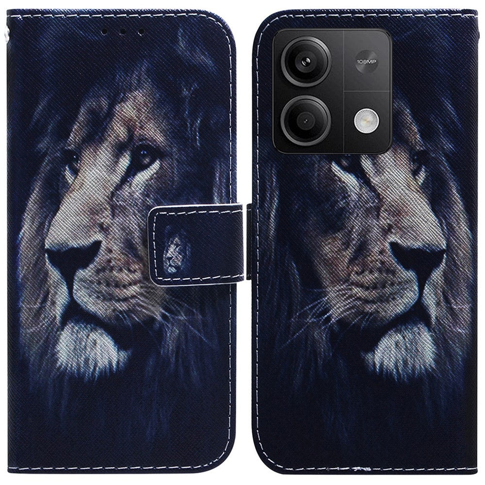 For Xiaomi Redmi Note 13 5G / Note 13 5G (China) Phone Case Wallet Cover with Pattern Print