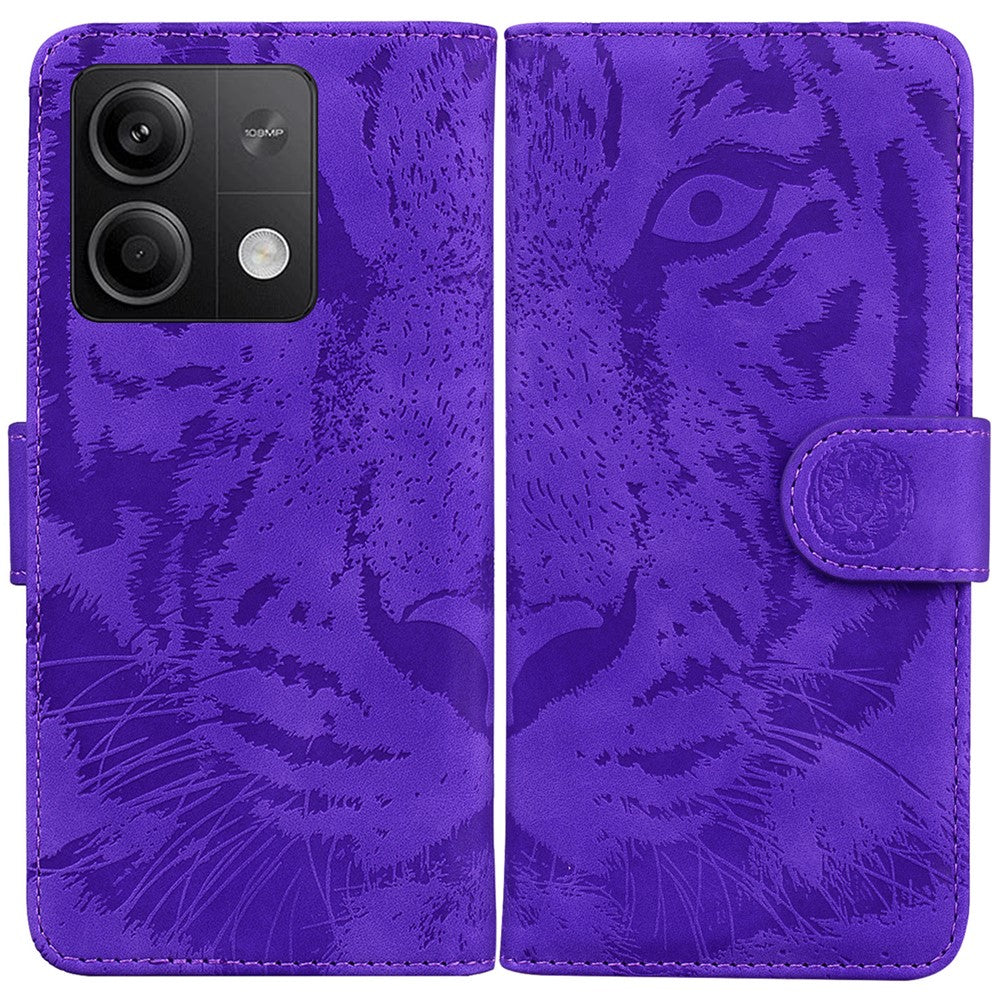 For Xiaomi Redmi Note 13 5G /  Note 13 5G (China) Leather Wallet Case Tiger Pattern Cover