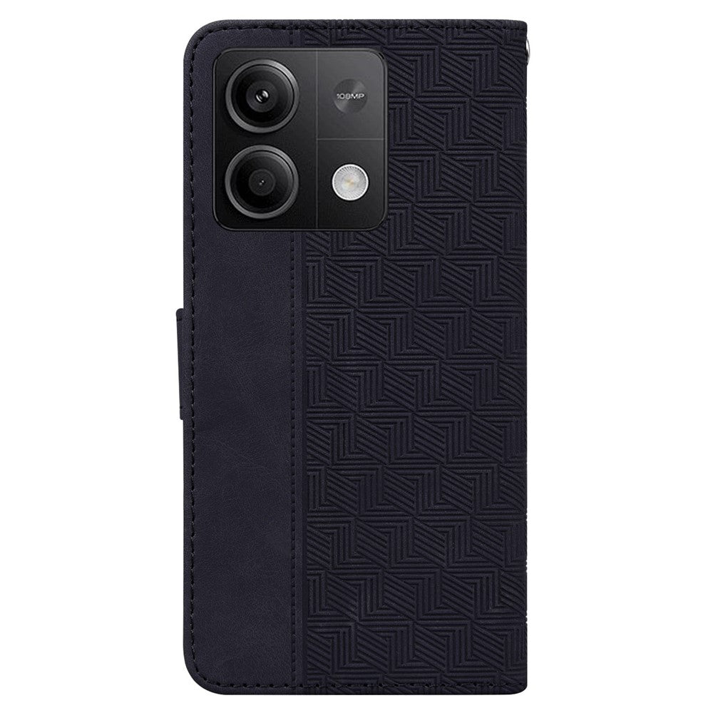 For Xiaomi Redmi Note 13 5G / Note 13 5G (China) Case Geometry Pattern Leather Cover Wallet